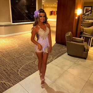 Dach boutique purple dress